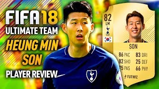 FIFA 18 HEUNG MIN SON (82) PLAYER REVIEW! FIFA 18 ULTIMATE TEAM!