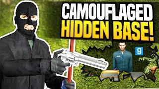 BUILDING A CAMOUFLAGED BASE - Gmod DarkRP | Hidden Base Money Printing!