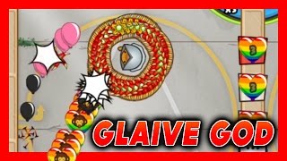 BTD Battles "Glaive God" Glitch?! Bloons TD Battles ft. Blaze It