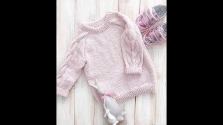 Как связать самый красивый детский джемпер спицами #Вязание