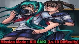 MISSION MODE : KILL SAKI (Lv.10 DIFFICULTY) | Yandere Simulator