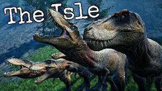 6 Irmãos T-Rex, Um Intruso, Caçada em Grupo e Um Grande Dinossauro! The Isle