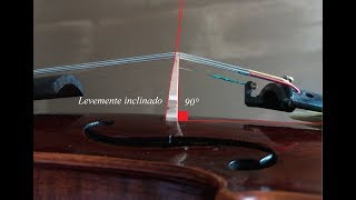 Como reposicionar o cavalete do violino após a afinação -Luthier em SP