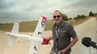 Extreme Tail Heavy RC Plane - Aft CG - T-28 Trojan Crash