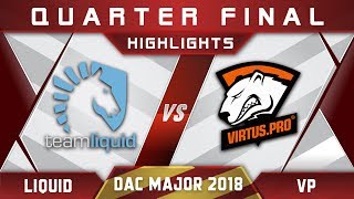 Liquid vs VP DAC 2018 Major Highlights Dota 2