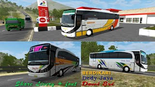 Livery bussid MOD New Marcopolo + font