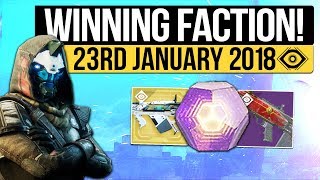 Destiny 2 | FACTION RALLY WINNER! Weekly Reset, Milestones, Nightfall & Vendors! (23rd January 2018)