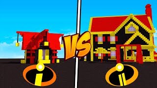 CASA DOS INCRÍVEIS 1 VS CASA DOS INCRÍVEIS 2! - MINECRAFT