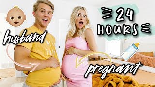 HUSBAND IS PREGNANT FOR 24 HOURS WITH ME CHALLENGE! | Aspyn Ovard