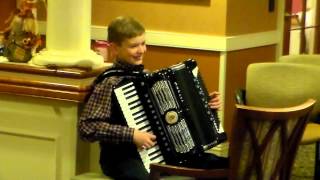 Cody McSherry performs  "Zillertaler Hochzeitsmarsch" on accordion