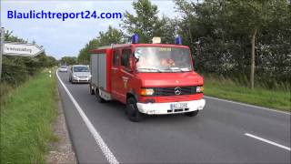 Einsatzfahrt FF Süderdeich und FF Hellschen mit jeweils TSF-W Kreis Dithmarschen