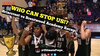 STATE CHAMPS: Briarcrest Saints HIT THE GAS vs Brentwood Academy for the GOLD BALL | Game Recap!!