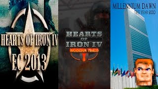 Hearts of Iron IV (Сравнение модов на современность - Economic Crisis, Modern Times, Millenium Dawn)