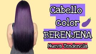 Tendencia cabello color Berenjena
