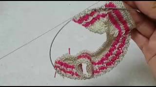 ВЯЗАНИЕ ИЗ ОСТАТКОВ ПРЯЖИ/ ВЯЗАНИЕ СПИЦАМИ/РЕГЛАНАЯ ЛИНИЯ ИЗ ТРЕХ ПЕТЕЛЬ/ ЧАСТЬ 2