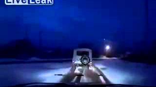 Russian police chase ends in surprise