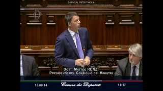 Matteo Renzi 1000 Giorni Video Discorso in Parlamento