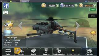 hack gunship battle version .2.4.01 todos los aviones y tick  ets gratis.nueva version 2.4.30