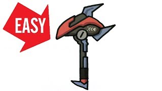 How to draw Fortnite *NEW* Pickaxe【MECH AXE】Easy & Cute drawing｜Jolly Art NEGI