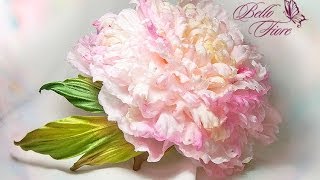 Цветы из шелка. Мастер класс «Пион Fairy Dream из шелка»