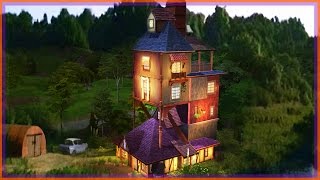 Building THE WEASLEY'S BURROW l Sims 4 (Harry Potter)