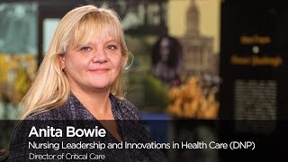 Anita Bowie: Nursing Leadership and Innovations in Health Care (DNP) `18, University of Missouri