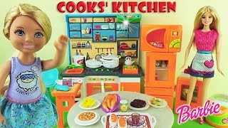 Барби повар Кухня для кукол Мультик для девочек Играем и готовим с Челси Barbie Cooks' Kitchen