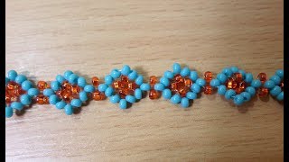 Браслет из Бисера для Начинающих Мастер Класс!