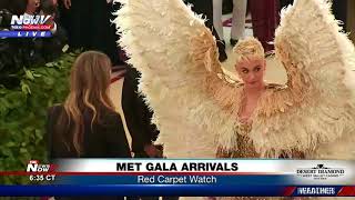 LOOK AT THAT: Katy Perry makes angelic Met Gala red carpet appearance (FNN)