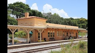 Amtrak coming into the Historic Train Station - Sebring, Florida