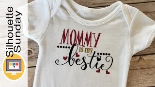Baby Onesie (Multi-Colored SVG Files) | Silhouette Sunday
