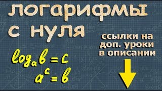ЛОГАРИФМЫ С НУЛЯ свойства логарифмов натуральный логарифм
