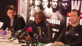 DILLIAN WHYTE v LUCAS BROWNE (FULL) POST FIGHT PRSS CONFERENCE W/ EDDIE HEARN & MARK TIBBS