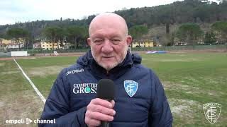 Le parole del tecnico dell'Empoli Ladies Pistolesi dopo la gara di Coppa Italia con la Juventus