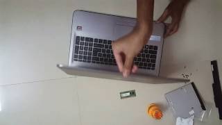 HP 15 series laptop ram upgrade/add/improve/increase 15-bg001AX Notebook tutorial