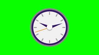 Clock/Часы: иконка на хромакей для видеомонтажа