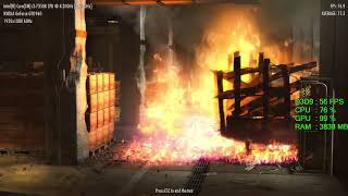 GeForce GTX 960 -- Intel Core i3-7350K -- Mafia II Benchmark with PhysX