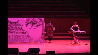 水墨画（sumi-e）実演動画-友朋水墨画展【オーストラリア】