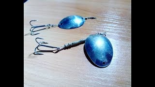 САМОДЕЛЬНАЯ БЛЕСНА ИЗ ЛОЖКИ - УЛОВИСТАЯ БЛЕСНА!!!