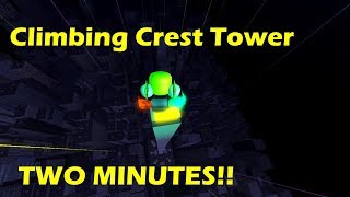 Roblox: Parkour - Climbing CREST TOWER! (Under 2 mins!)