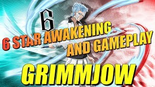 GRIMMJOW JAEGERJAQUEZ FRENZY 6 STAR AWAKENING AND GAMEPLAY Bleach Brave Souls