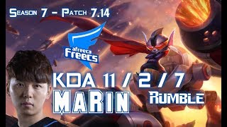 AFs MaRin RUMBLE vs EKKO Top - Patch 7.14 KR Ranked
