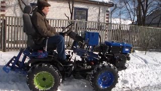 Самодельный полноприводный мини трактор и его возможности