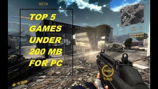 TOP 5 GAMES FOR PC UNDER 200 MB