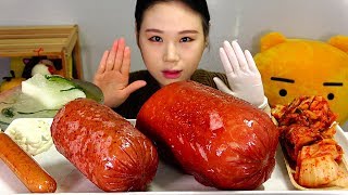 대형소세지 밥 Giant sausage 먹방 Mukbang Eating Sound
