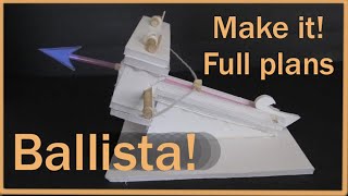 Make a miniature ballista - siege engine