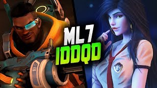 ML7 BAPTISTE AND IDDQD WIDOW! PERFECT DUO! [ OVERWATCH SEASON 20 TOP 500 ]