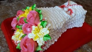Торт БУКЕТ ЦВЕТОВ из крема Как сделать ТОРТ в виде БУКЕТА Cake decoration