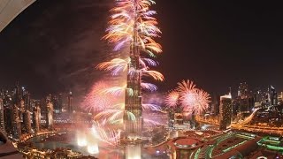 احتفالات برج خليفة برأس السنة الميلادية  Burj Khalifa Dubai New Year fireworks show