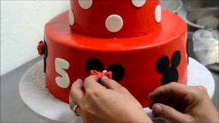 How to make decorate a Mini Mouse cake